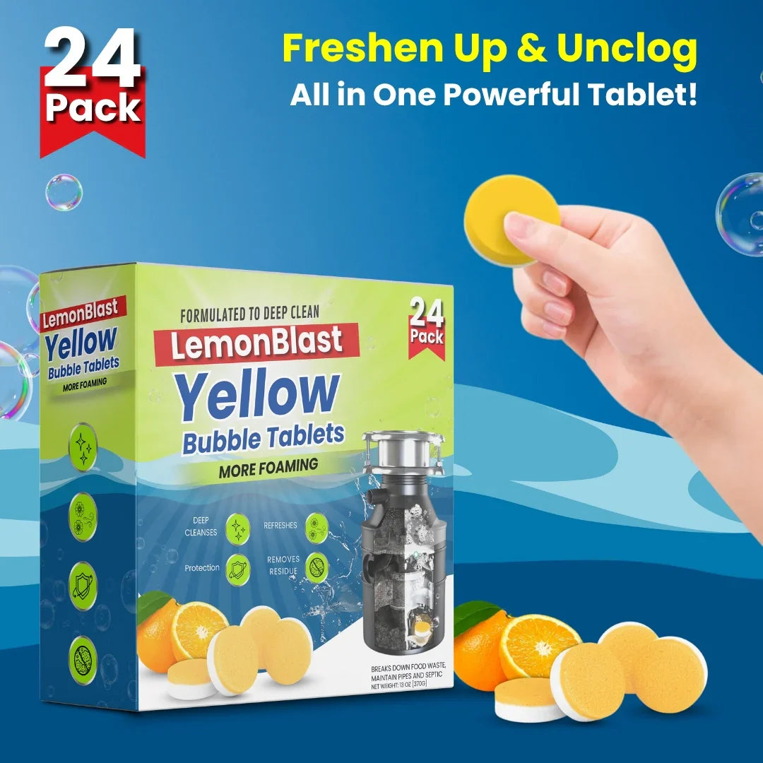 LemonBlast Yellow Bubble Tablets (𝐏𝐀𝐂𝐊 𝐎𝐅 𝟐𝟒)