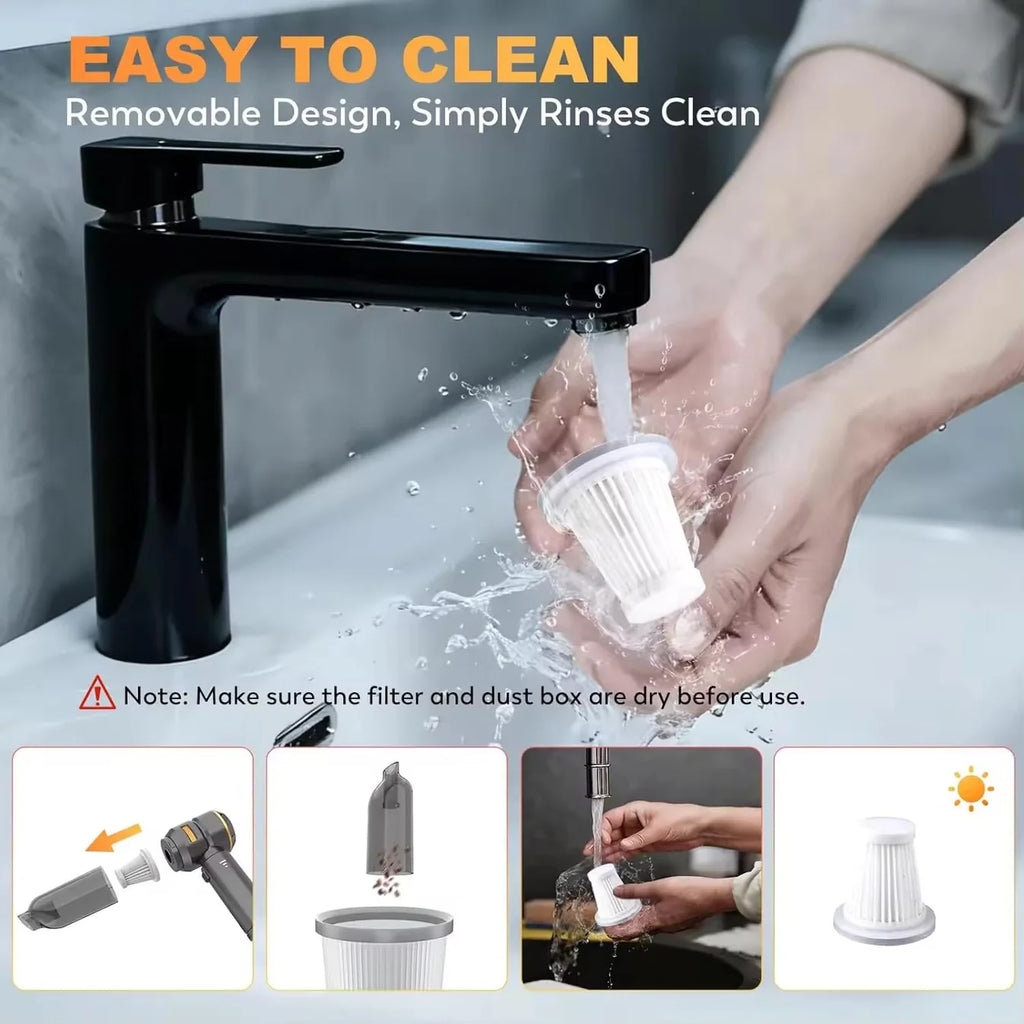 3-in-1 Air Duster and Vacuum Cleaner – Wireless and Powerful