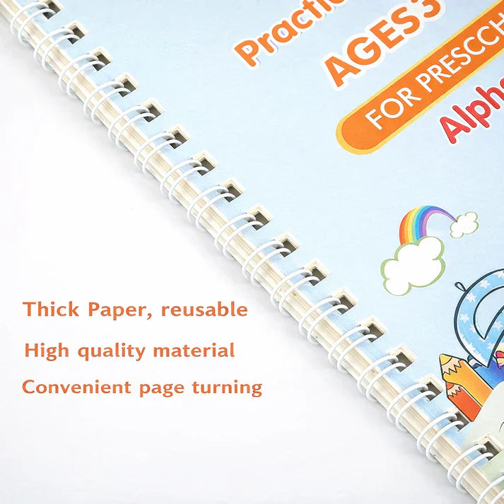 Sank Magic Practice Copybook (4 BOOKS,1 PEN,1 GRIP,10 REFILL)