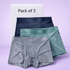 Men's Ice Silk Briefs Boxers  (Pack of 3)