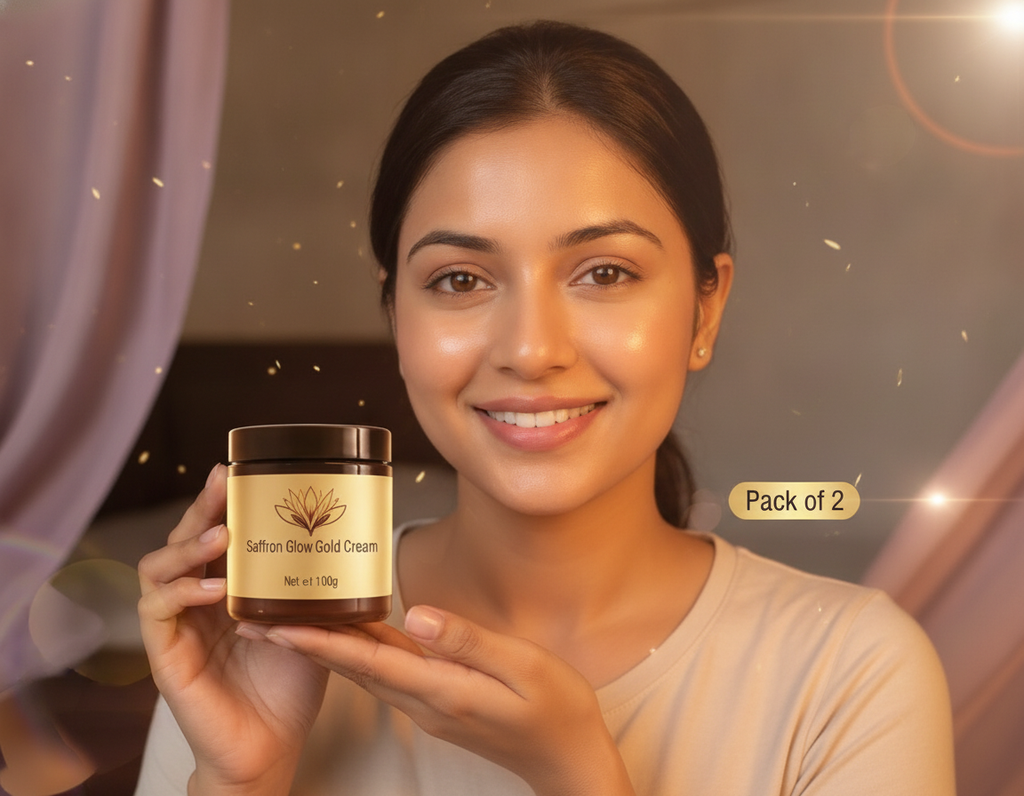 Saffron Glow Gold Cream (Pack of 2) - benefits-swap